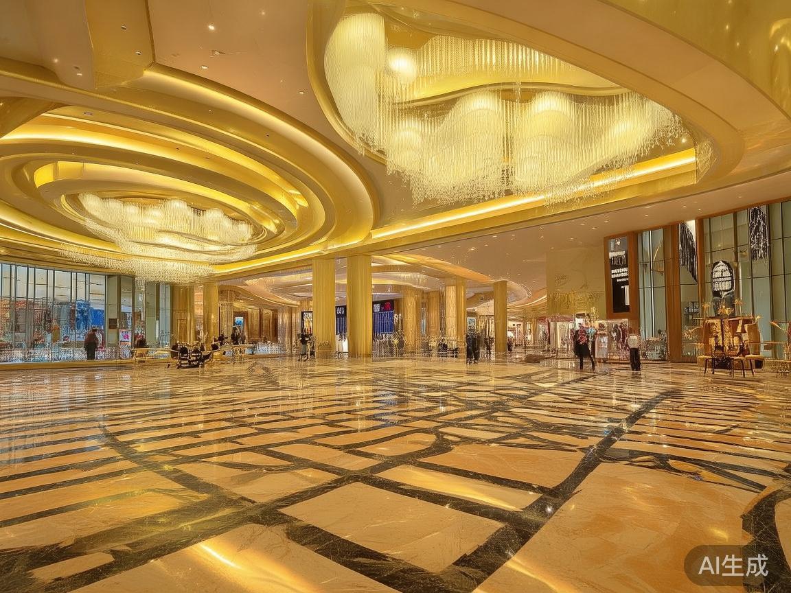 澳门皇家赌场的设计理念突出“奢华与现代结合”的特色
